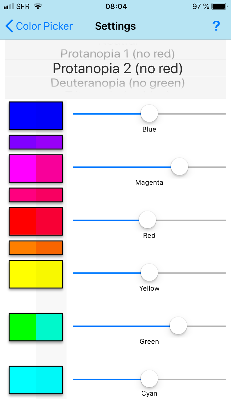 Color'Mate - settings